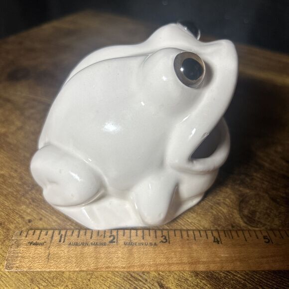 Retro Ceramic Frog Sponge Holder for Kitchen Sink Vintage Amphibian Grannycore - Picture 11 of 14